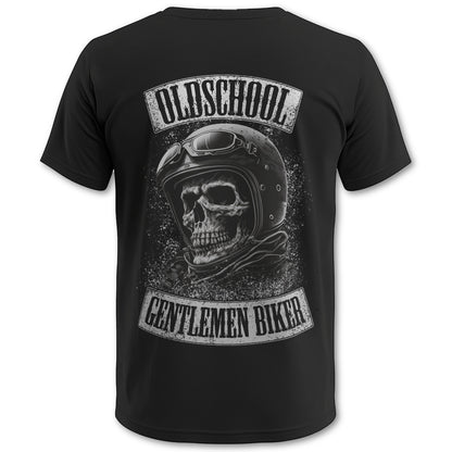 Biker T-Shirt old school gentlemen Rücken