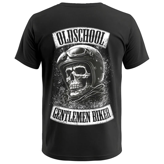 Biker T-Shirt old school gentlemen Rücken