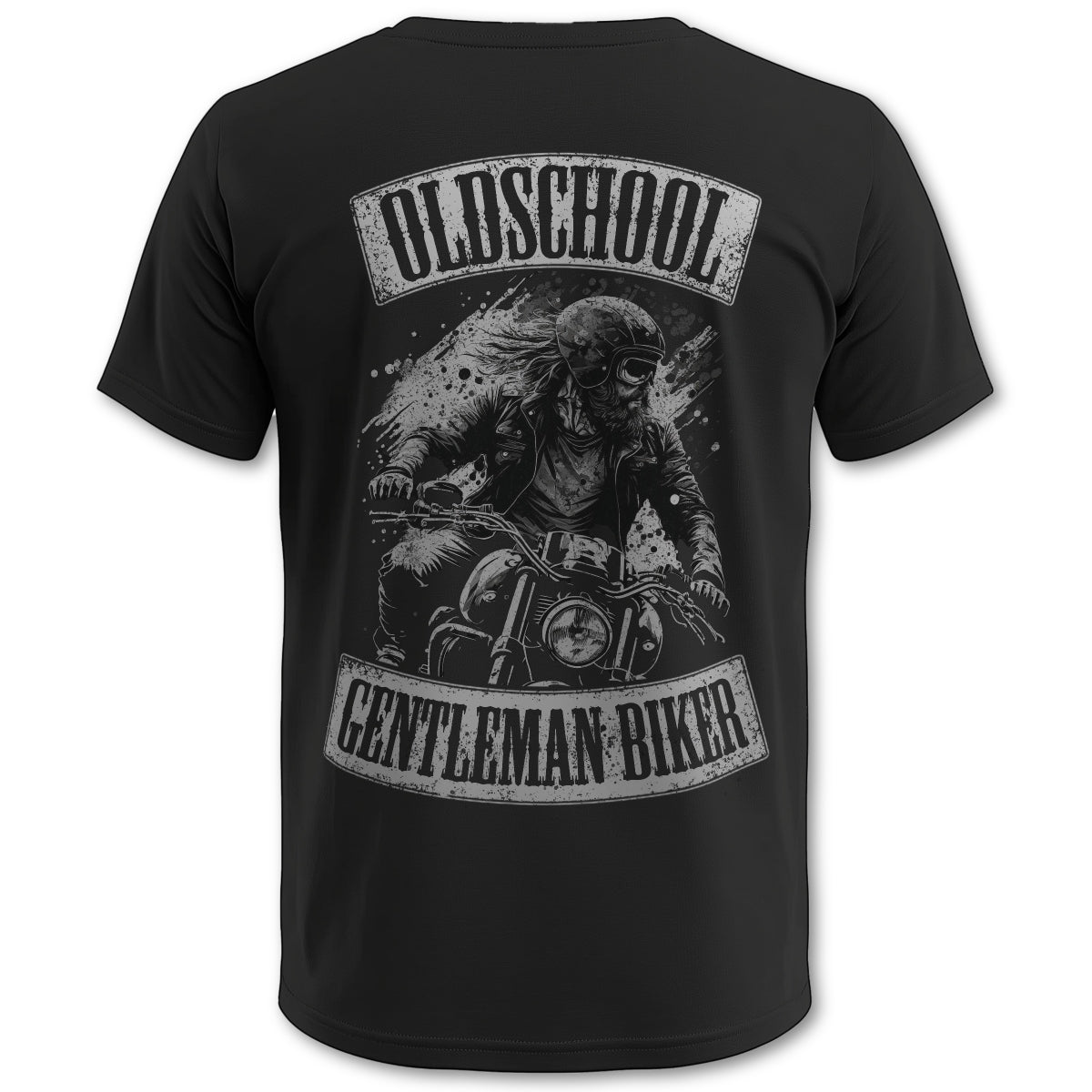 Biker T-Shirt old school rider Rücken