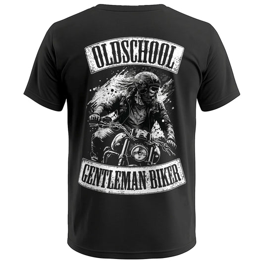 Biker T-Shirt old school rider Rücken