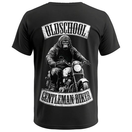 Biker T-Shirt old school gorilla Rücken