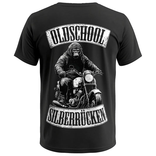 Biker T-Shirt old school Silberrücken Rücken