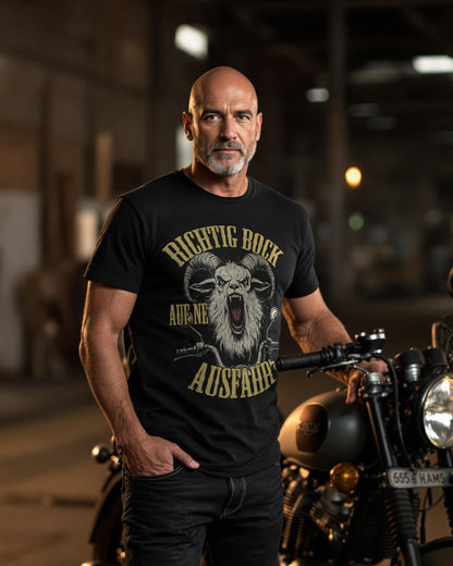 Biker T-Shirt Richtig Bock auf ne Ausfahrt