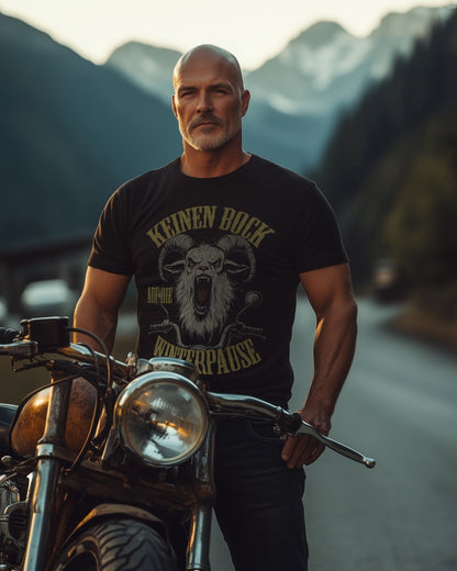 Biker T-Shirt Keinen Bock auf die Winterpause