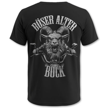 Biker T-Shirt Böser Alter Bock Rücken