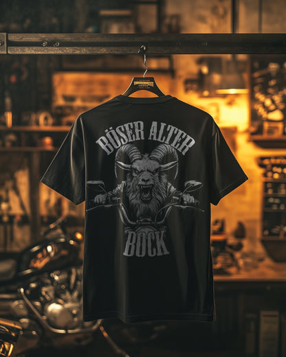 Biker T-Shirt Böser Alter Bock Rücken