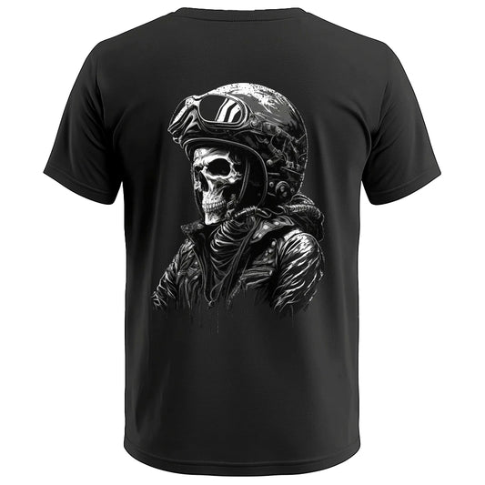 Biker T-Shirt skull biker I Rücken