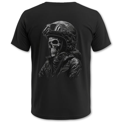 Biker T-Shirt skull biker I Rücken