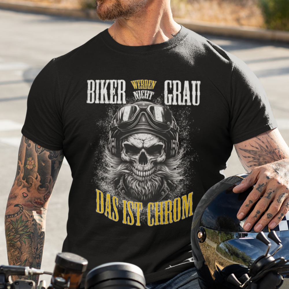 Biker T-Shirt biker werden nicht grau I