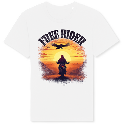 Biker T-Shirt free rider sunset