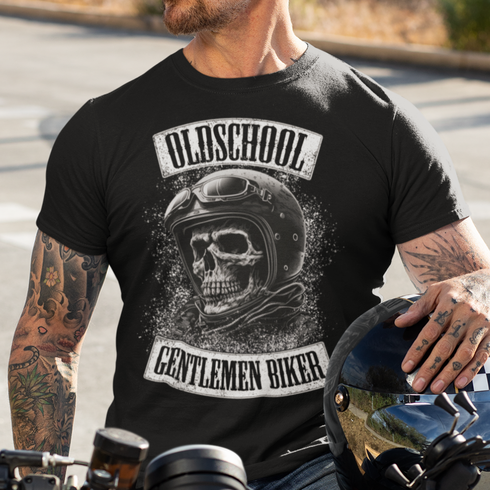 Biker T-Shirt old school gentlemen