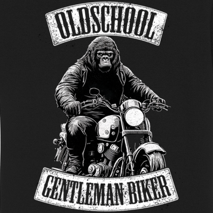 Biker T-Shirt old school gorilla