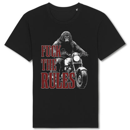 Biker T-Shirt gorilla fuck the rules