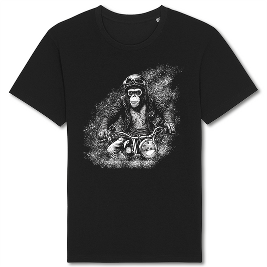 Biker T-Shirt monkey biker I