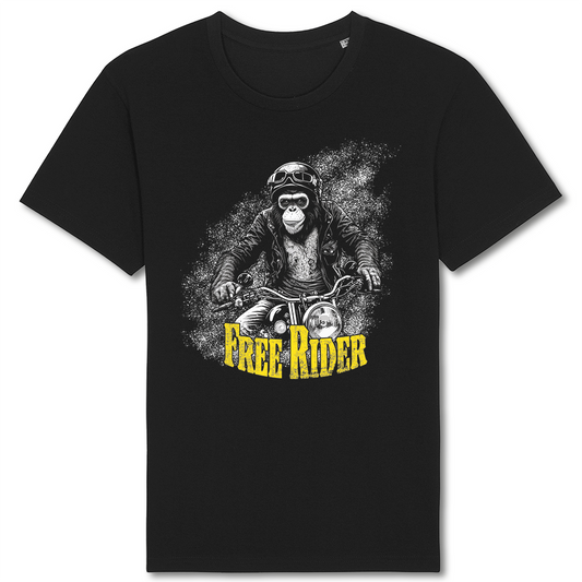 Biker T-Shirt monkey free rider
