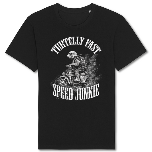 Biker T-Shirt turtelly fast speed junkie
